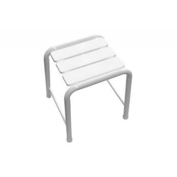 Chaise de douche Ausilia amovible 35x34 en acier inoxydable et lattes en abs