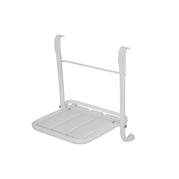 Sedile ribaltabile doccia Ausilia asportabile 40x35 in acciaio inox e doghe in abs
