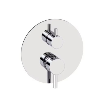 Parte Esterna Miscelatore Light Monocomando Doccia con Deviatore Rotativo a 3 Uscite Cromo