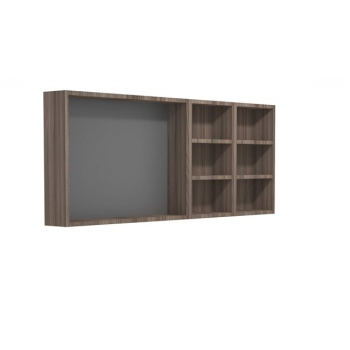 Specchiera Dublino con pensile cm 150x60 marrone scuro di Ceramica GSG