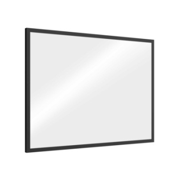 Specchio Vinci rettangolare 60x80 nero opaco di Salgar