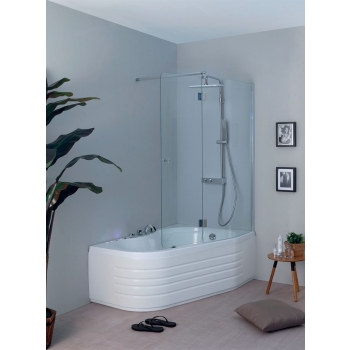 Vasca Wap combinata con box cm. 150x100 installazione a destra di Tamanaco