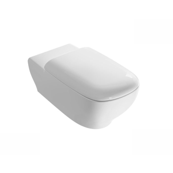 WC Globo Argento Maggiorato Sospeso 70x37 cm Senza Brida Bianco Lucido