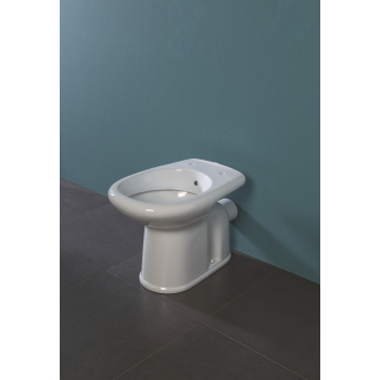 Water/bidet Confort scarico terra cm. 52x36,5 bianco lucido di Ceramic