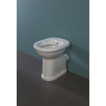 Water/bidet Confort rialzato scarico parete cm. 52x37,5xh49 bianco lucido di Ceramica Alice