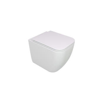 Water Brio Filomuro senza brida (rimless) cm. 52,5x36 bianco opaco di Ceramica GSG