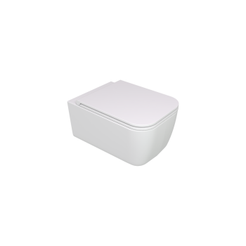 Water Brio sospeso senza brida (rimless) cm. 52,5x36 bianco opaco di Ceramica GSG