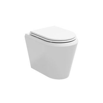 Water Cruise filomuro senza brida (rimless) cm. 53x39 bianco lucido di Ceramica GSG