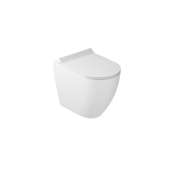 Water Dream filomuro senza brida (rimless) cm. 52x36 bianco lucido di Ceramica Galassia