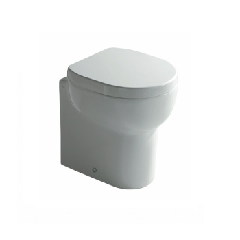 Toilette M2 au ras de mur peu encombrant cm. 45x35 blanc brillant