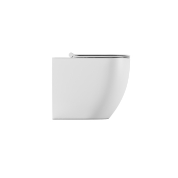 Water Form filomuro scarico traslato senza brida (rimless) cm. 54x35 bianco lucido di Ceramica Alice