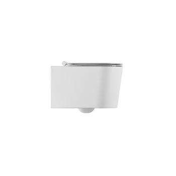 Water Form sospeso senza brida (rimless) cm. 50x35 bianco lucido di Ceramica Alice