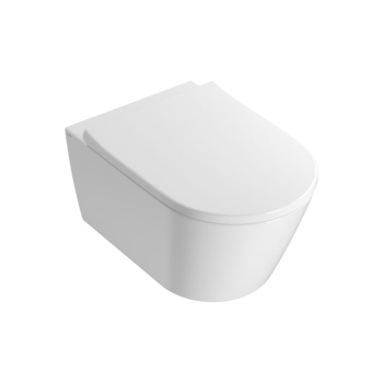 Vaso Sospeso Forty3 Globo 55x36 Cleanstorm Senza Brida Bianco Lucido