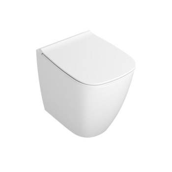 Wc Genesis Globo Filomuro 50x36 Senza Brida Scarico Traslato Bianco Opaco