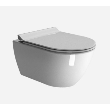 WC GSI Pura Sospeso Senza Brida 55x36 bianco