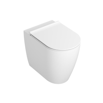 Vaso Mode Globo Filomuro 53x34 cm Senza Brida Bianco Opaco