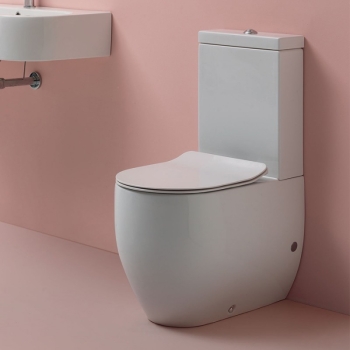 Sanitari Flo monoblocco con sedile avvolgente standard cm. 60x36 di Ceramica Kerasan