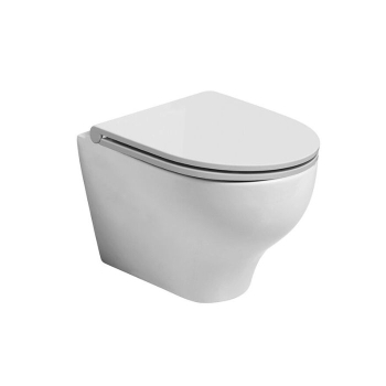 WC Azzurra Pratica Sospeso Senza Brida 53x35,5 bianco