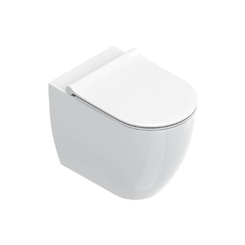 Wc Sfera Filomuro 55x35 cm Scarico Silentech Bianco Lucido Ceramica Catalano