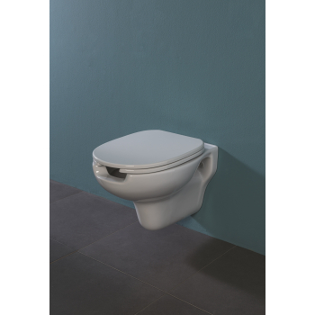 Water Confort sospeso disabili cm. 55x37,5 in ceramica bianco lucido di Ceramica Alice