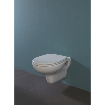 Water Confort sospeso cm. 55x37,5 in ceramica bianco lucido di Ceramica Alice