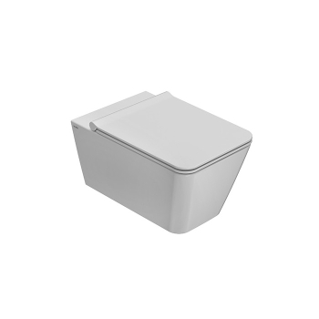Water Incantho sospeso senza brida cm. 54x35 bianco lucido di Ceramica Globo
