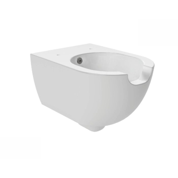 Wc con Bidet integrato App Flaminia Sospeso Disabili 54x36x H48 cm Scarico a Vortice Bianco Lucido
