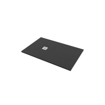 Piatto doccia 90x130 Marmo Resina Slim H2,8 Ardesia Effetto Nero Opaco