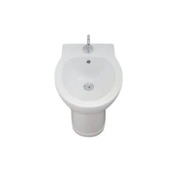 Bidet Thanks Filomuro Profondità Ridotta 48,5x38 Bianco Lucido Monoforo