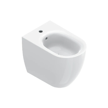 Bidet Sfera Filomuro 55x35 cm Monoforo Bianco Lucido Ceramica Catalano