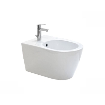 Bidet Unicum Sospeso 52x36 Monoforo Bianco Lucido