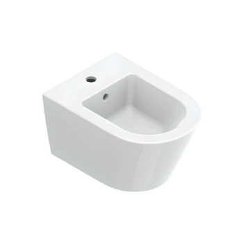 Bidet Zero Sospeso 50x35 cm Monoforo Bianco Lucido Ceramica Catalano