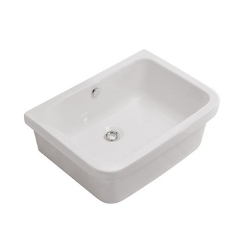 Lavatoio da esterno 44x36 in ceramica - Pilozzo Iris per lavanderia piccolo di Ceramica Globo