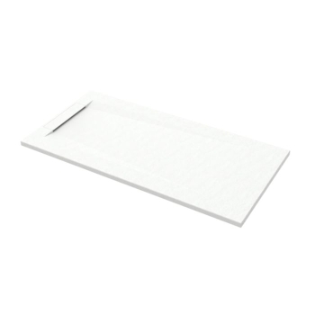 Piatto Doccia 70x140 Marmo Resina Slim H3 Rubino Vertical Bianco Opaco