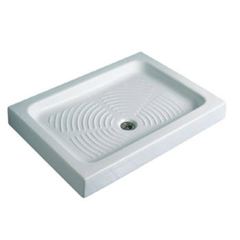 Piatto doccia 80x100 h.11,5 in ceramica bianco lucido Stella di Ceramica Azzurra