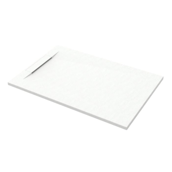 Piatto Doccia 80x120 Marmo Resina Slim H3 Rubino Vertical Bianco Opaco