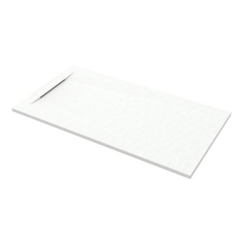 Piatto Doccia 80x150 Marmo Resina Slim H3 Rubino Vertical Bianco Opaco