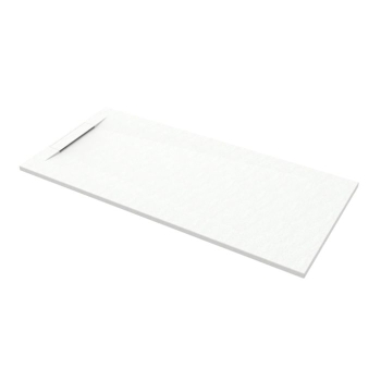 Piatto Doccia 80x170 Marmo Resina Slim H3 Rubino Vertical Bianco Opaco