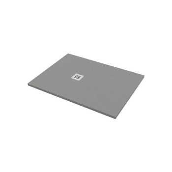 Piatto doccia 100x120 Marmo Resina Slim H2,7 Ardesia Effetto Grigio Opaco