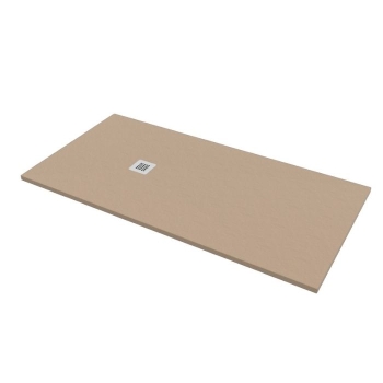 Piatto doccia 100x200 Marmo Resina Slim H2,8 Ardesia Effetto Sabbia Opaco