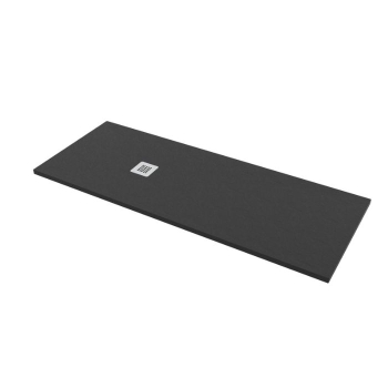 Piatto doccia 70x190 Marmo Resina Slim H2,7 Ardesia Effetto Grafite Opaco