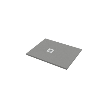 Piatto doccia 70x80 Marmo Resina Slim H2,7 Ardesia Effetto Grigio Opaco