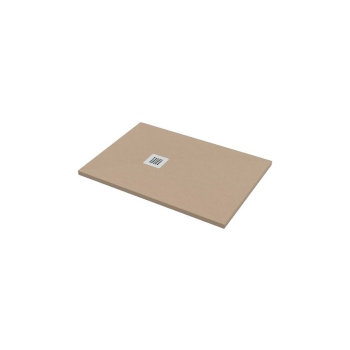 Piatto doccia 75x100 h.2,8 in marmo resina effetto pietra sabbia opaco Ardesia