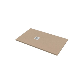 Piatto doccia 75x110 h.2,8 in marmo resina effetto pietra sabbia opaco Ardesia