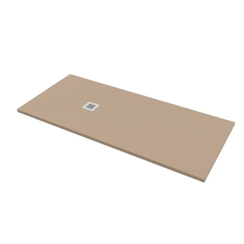 Piatto doccia 80x200 Marmo Resina Slim H2,8 Ardesia Effetto Sabbia Opaco