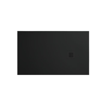 Piatto doccia 70x140 h.3 in ceramica nero opaco Ceramic.30 di Tamanaco