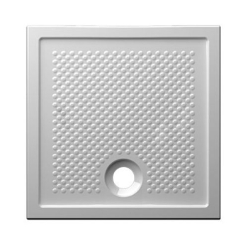 Piatto doccia 80x80 Ceramica H6,5 Globo Docciaviva bianco lucido