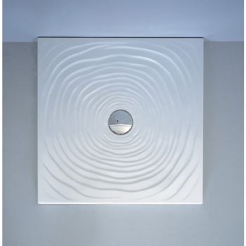 Piatto doccia 80x80 Ceramica H5,5 Flaminia Water Drop bianco lucido