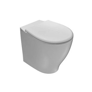 Water Bowl+ filomuro multi scarico traslato cm. 55x38 bianco di Ceramica Globo