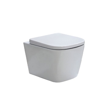 WC Tratto Sospeso Senza Brida 49,5X36,5 cm Bianco Lucido